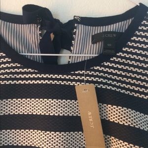 Jcrew dress with beautiful white blue stripes